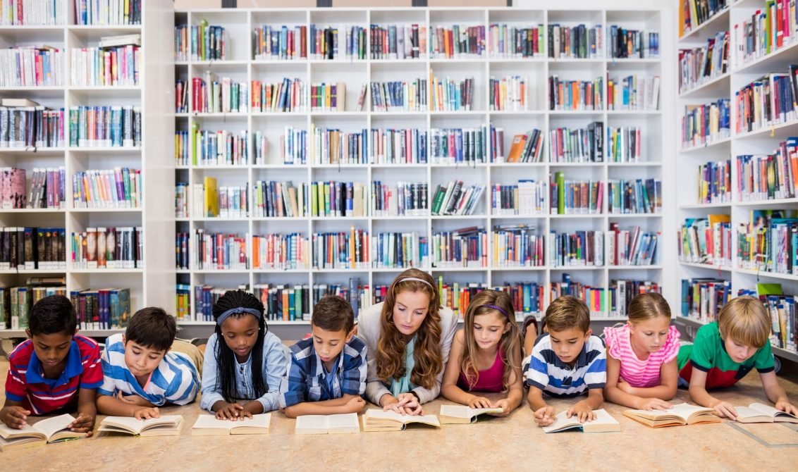 Reading activity with children